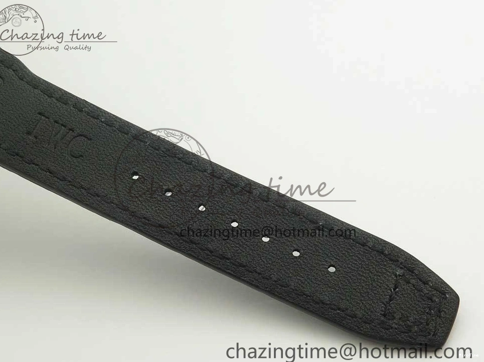 MIROTIME 0213 Pilot Chrono 377725 SS ZF 1:1 Best Edition White Dial on Black Leather Strap A Soft 7183